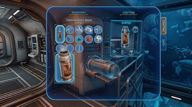 Filled Thermos containing coffee in Subnautica Below Zero